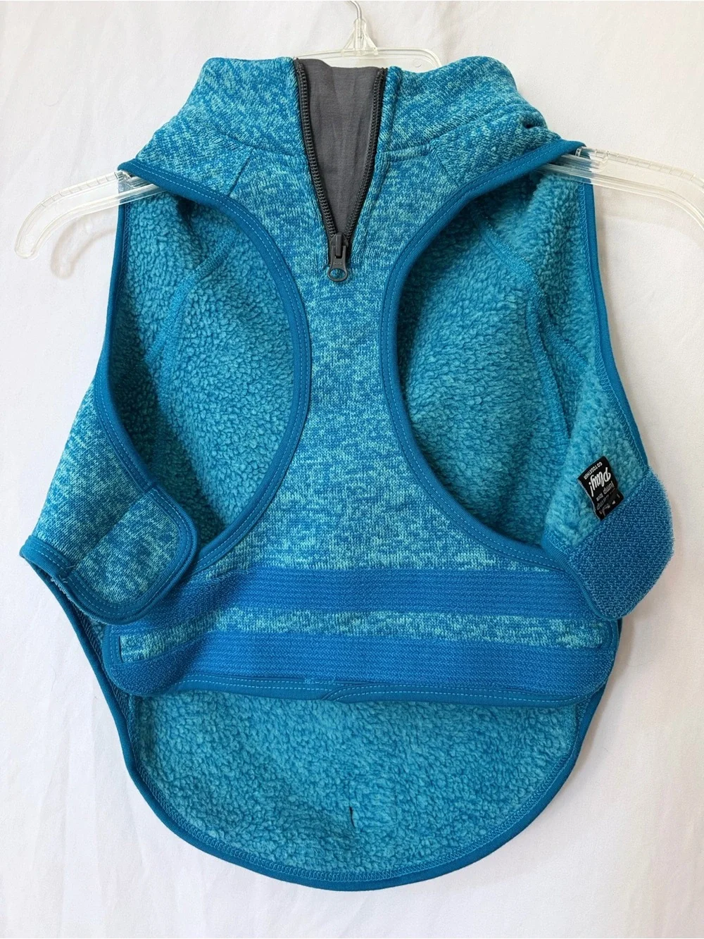 Outdoor Dog Hiking Fleece Vest Kurgo Teal Blue